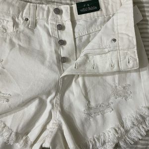 NWT wild Fable High Waist white denim shorts
